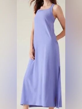 Athleta Adonis Cross Back Sleeveless Maxi-Dress